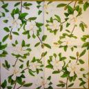 100 Magnolien - 3 lagig (weiß)